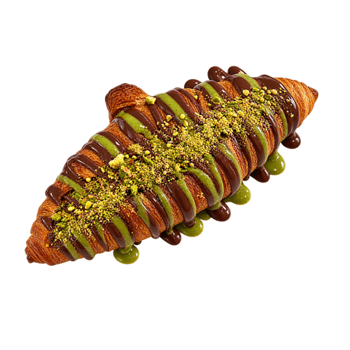 Pistachio Kunafa Chocolate Croissant